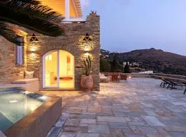 Villa Gaia, Beachfront, Plunge Pool & Sunset by Explore Andros
