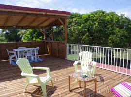 Lisoé Kaz appartement T3 - 1er étage grande terrasse、ル・ムルのホテル
