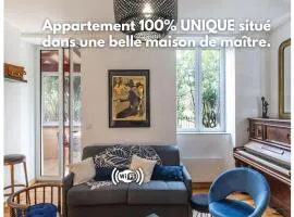 Appart cosy Rétro voyage avec véranda & piano