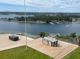 Moderne nydelig villa med Panorama Utsikt, hotel em Sandefjord