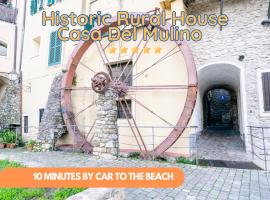 10 Min dal Mare, Casa Del Molino Storico Rurale, apartament din Camporosso