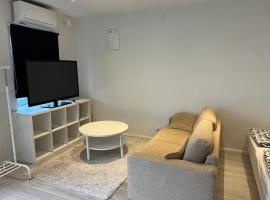 Furnished first floor apartment close to beach, hotel with parking in Abbekås