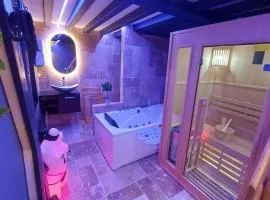 Loveroom sauna, balnéo, parking privé dans le centre de Honfleur