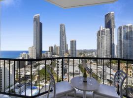 Ocean View Studio with Rooftop Jacuzzi, gistikrá í Gold Coast