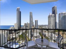 Ocean View Studio with Rooftop Jacuzzi, hotel in Gold Coast