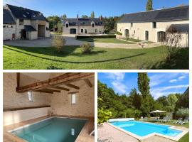 Les gîtes de La Pellerie - 2 piscines & spa Jacuzzi - Touraine - 3 gîtes - familial, calme, campagne – hotel w mieście Saint-Branchs
