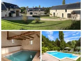 Les gîtes de La Pellerie - 2 piscines & spa Jacuzzi - Touraine - 3 gîtes - familial, calme, campagne