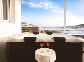 sunlight ornos suites, private hot tub