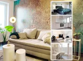 Modernes, zentrales Apartment in Troisdorf, Region Köln Bonn, 3 Etage, maximal für 4 Personen, Parkplatz & Netflix inklusive