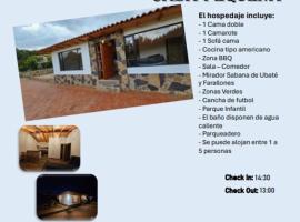 Casa Campestre para 5 personas, hotell med parkeringsplass i Ubaté
