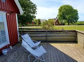 Stort semesterhus med sol