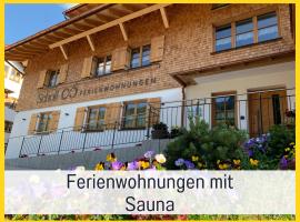 Ferienwohnungen Scholl - private Sauna oder Infrarotkabine, hotel familiar a Bad Hindelang