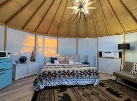 Glamping-Sky Dome Yurt-Tiny House-2 modern composting toilet