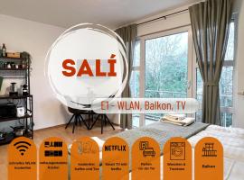 Sali - E1 - WLAN, Balkon, TV, hotell i Essen