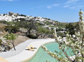 Villa Alexandra、パトモスのホットタブ付きホテル