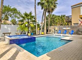 Beach Home with Pool and Hot Tub Less Than 1 Block to Beach!, spahotell i South Padre Island