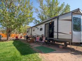 Moab RV Resort Glamping Large RV Setup OK63, glamping site in Moab