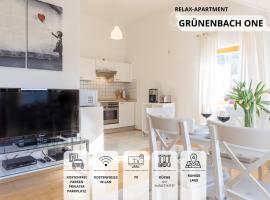 Relax-Apartment mit Balkon, Küche und Parkplatz, leilighet i Grünenbach