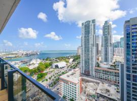 Apartment Breathtaking Views Near Bayfront Park, hotel i Miami