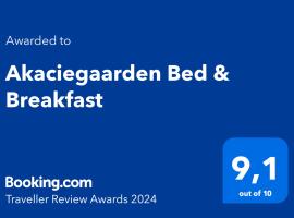 Akaciegaarden Bed & Breakfast, bed & breakfast kohteessa Hårlev