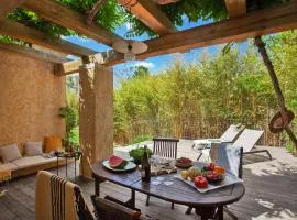 Maisonnette "Bambou" une chambre avec jardin - 2 à 4 personnes