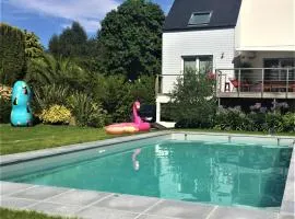 Superbe maison 4 étoiles pour 8 pers avec piscine sur le port de PERROS-GUIREC - Réf 873