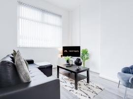 Beautiful Apartment tres, hotell med parkeringsplass i Litherland