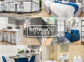 1 Bed 1 Bath Town Center Apartments For Corporates & Contractors, FREE Parking, WiFi & Netflix By REDWOOD STAYS, kæledyrsvenligt hotel i Aldershot