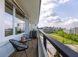 Apartment in Antwerp with view on the Scheldt, apartman u Antwerpenu
