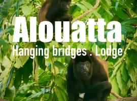 Alouatta Hanging Bridges Adventure and Lodge, hotel dengan parkir di Cahuita