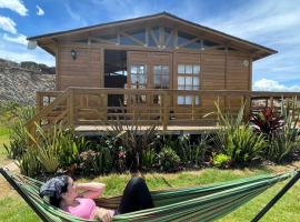 Eco Cabaña Guayacán Ráquira, cottage in Ráquira