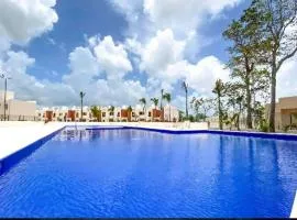 Family accommodation with pool and water park
