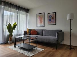 Living Flat, eine Wohnung mit zwei Schlafzimmern und Balkon, soodne hotell sihtkohas Schorndorf