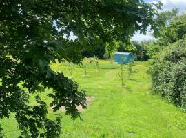 Woodpecker Shepherd Hut with private facilities Newmarket CB8, hotel with parking in Cambridge