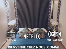 PARIS-JulesVERNE-Bienvenue-Terrasse-Netflix, hotel in Pantin