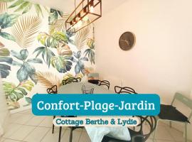 Berthe Lydie Cottage Charme, Confort et Mer, hotel in Fort-Mahon-Plage