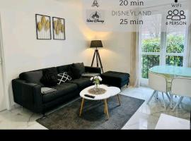 Apparemment Familiale ,3 chambres, 6 Personnes, Proche JO-2024, Paris, Disneyland, hotel in Chelles