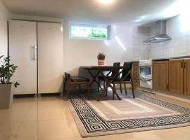 Spacious and cozy semi-basement, cheap hotel in Lund