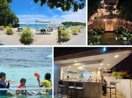 A T Beach Resort Queen Room: Malapascua Island şehrinde bir Oda ve Kahvaltı
