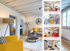 XZLLENZ: frisch renoviertes Fachwerk, 100qm, Netflix, Zentrum, Balkon, hotel in Schwabach