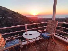 Enjoy a wondeful sunset from a traditional house-AGGELOS