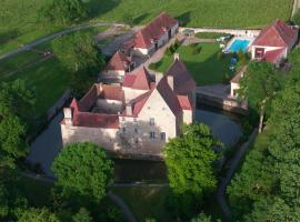 Château de la Mothe - Gîte Hugues de PAYNS, medencével rendelkező hotel Vicqben