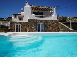 Mykonian Exclusive 3Bd Villa with Private Pool, villa em Panormos Mykonos
