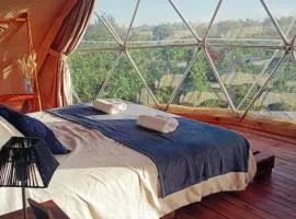 Entre racimos, glamping entre viñedos en bodega、ルハン・デ・クージョのグランピング施設