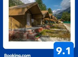 Escape Adventure Camps By Escape Stays, Luxury Swiss Camps by Glacier water Stream, Complimentary Bonfire, Travelers Award winner from Last 4 Years