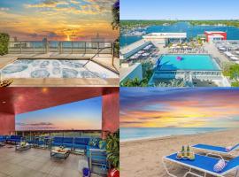 Rooftop Pool - Hot Tub - Gym - Hollywood Beach, hotel en Hollywood