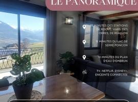 Le Panoramique, Calme - Spacieux – hotel w mieście Chateauroux-les-Alpes