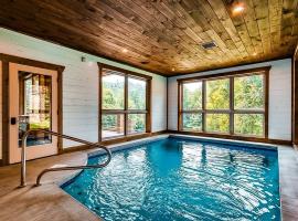 LUX Indoor POOL Cabin GameRoom Theatre & Hot Tub! - Milas Mountain Oasis โรงแรมในเซอเวียร์วีล
