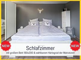 Dzīvoklis HaFe Ferienwohnung Bad Sachsa - waldnah, hundefreundlich, Smart Home Ausstattung pilsētā Bādzahsa