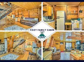2459-Cozy Family Cabin Getaway cabin、ビッグ・ベアー・レイクのコテージ